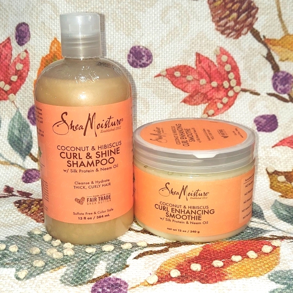 NWT Shea Moisture Coconut and Hibiscus Curly Hair Bundle